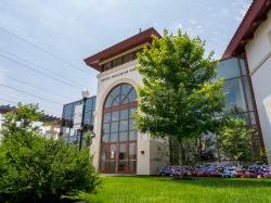 exterior shot of the rec center on a sunny day